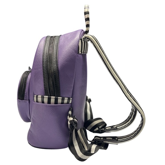 Loungefly Beetlejuice Love Mini Backpack Purple‎ Collector Disney GUC - Picture 5 of 10